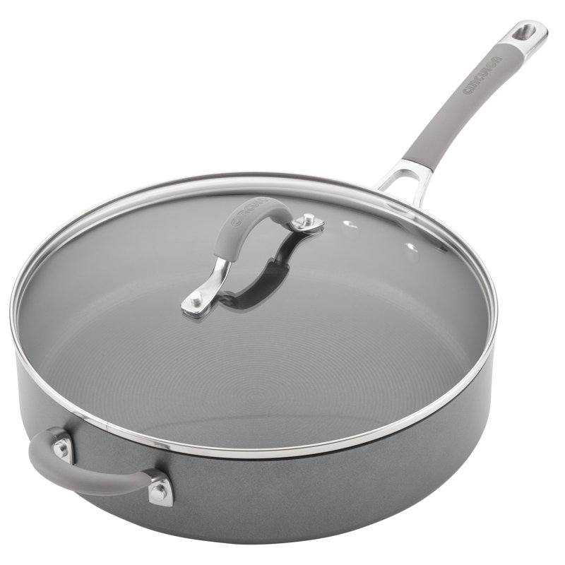 Circulon 5 qt. NonStick HardAnodized Aluminum Saute Pan with Lid & Reviews Perigold